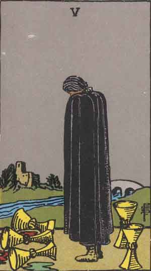 five of cups love situation