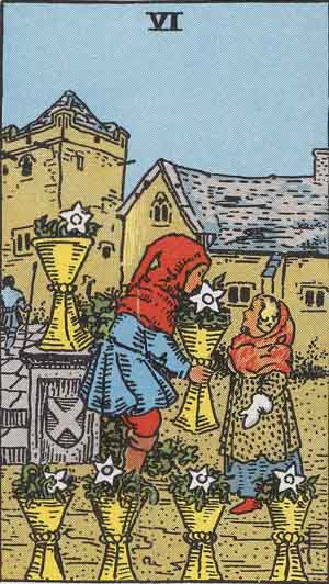 Six of Cups: Meaning In Love Tarot Card Reading
