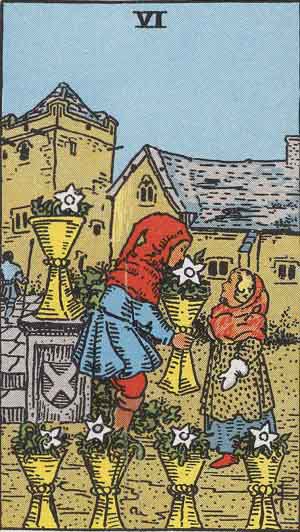 six of cups love meaning