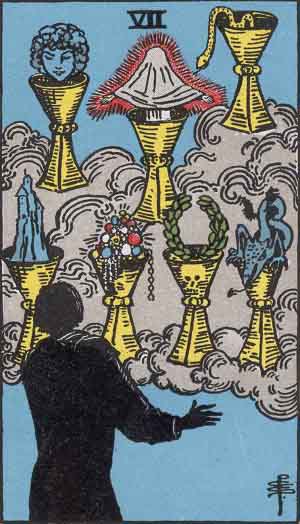 Seven of Cups Meaning, Reversed, Yes and No, Love Life