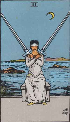 Two of Swords: Meaning In Love Tarot Card Reading