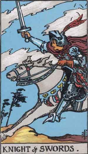 Knight of Swords: Meaning In Love Tarot Card Reading