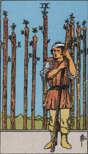 Nine of Wands: Meaning In Love Tarot Card Reading