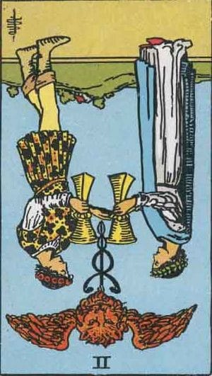 Two of Cups Reversed Meaning