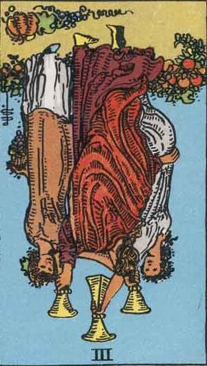 Three of Cups Reversed Meaning