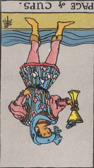 Page of Cups Reversed Meaning