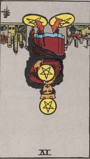 Four of Pentacles Reversed Meaning