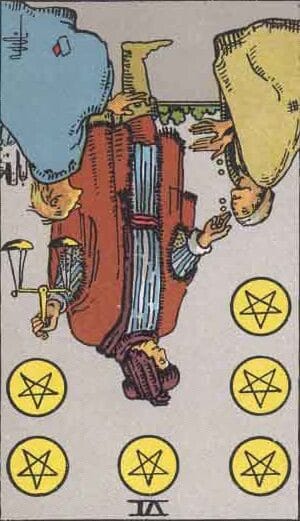 Six of Pentacles Reversed Meaning
