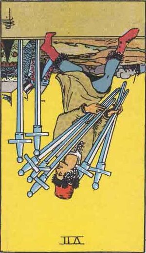 Seven of Swords Reversed Meaning