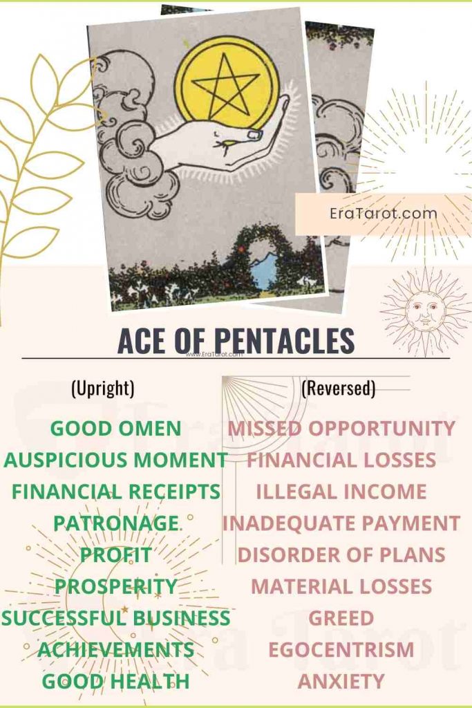 Ace of Pentacles: Meaning, Reversed , Yes and No, Love Life