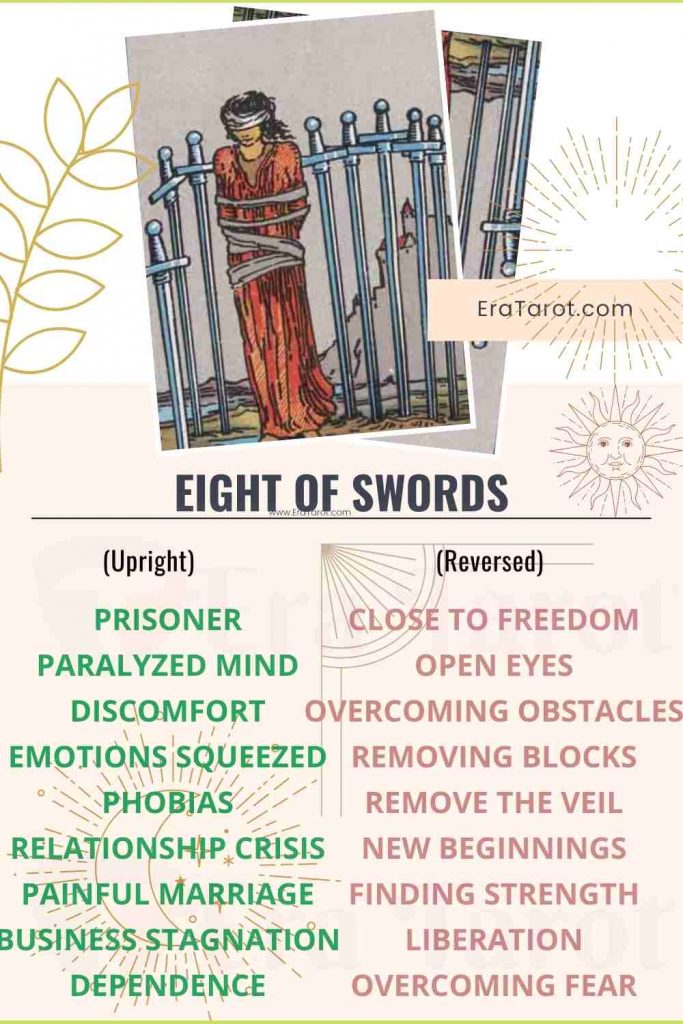 Eight of Swords: Meaning, Reversed , Yes and No, Love Life