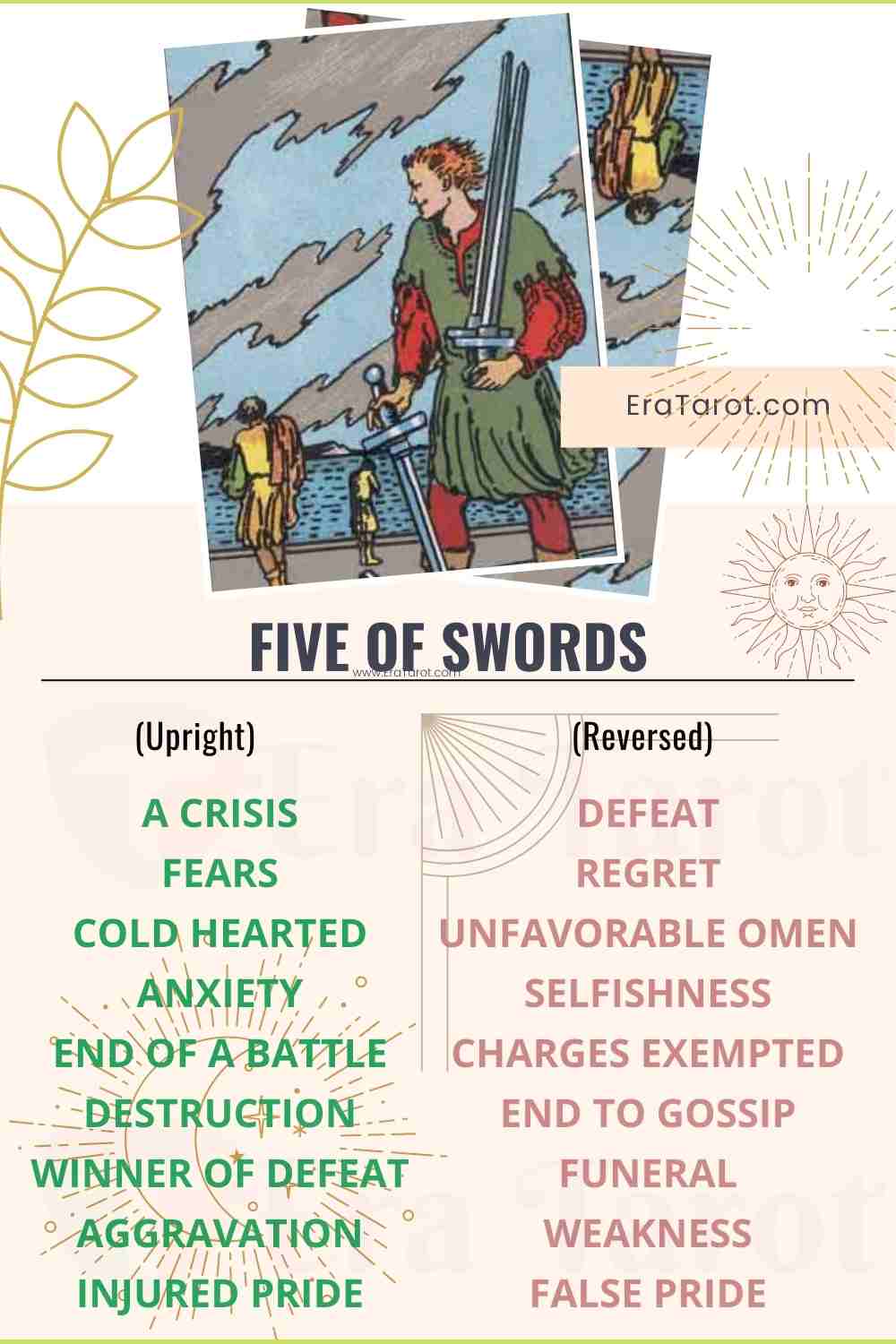 Five Of Swords Meaning Reversed Yes And No Love Life Eratarot   Five Of Swords Tarot Card Meaning 1 