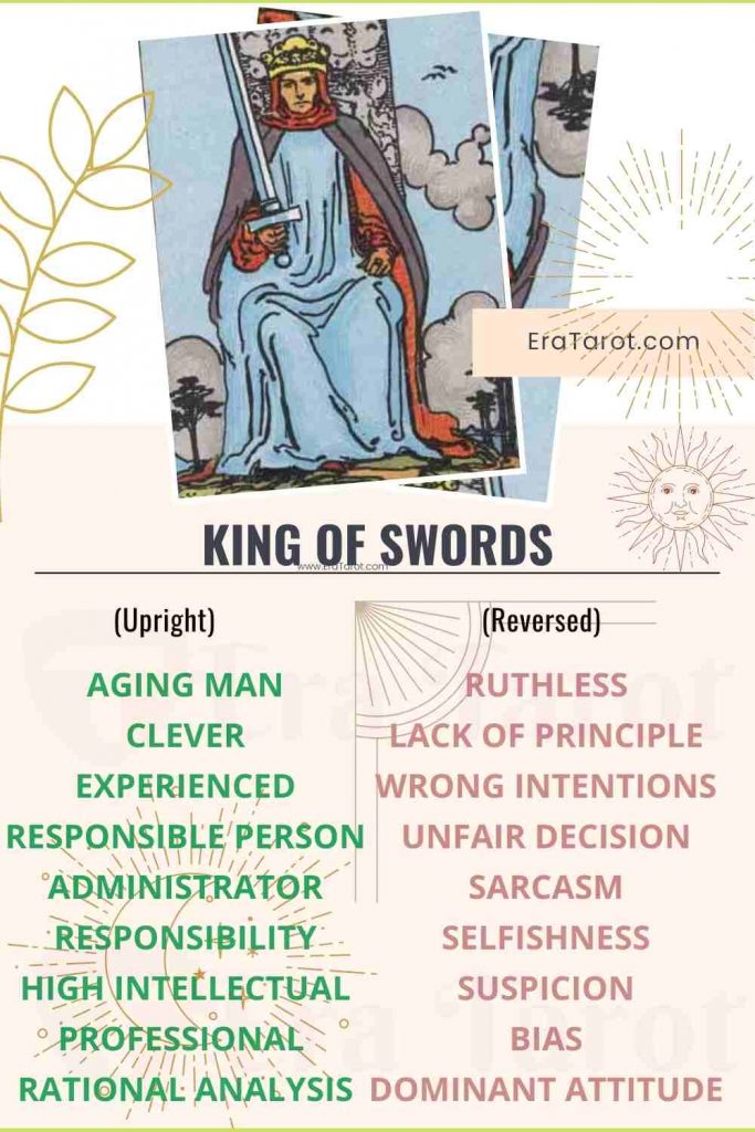King of Swords: Meaning, Reversed , Yes and No, Love Life