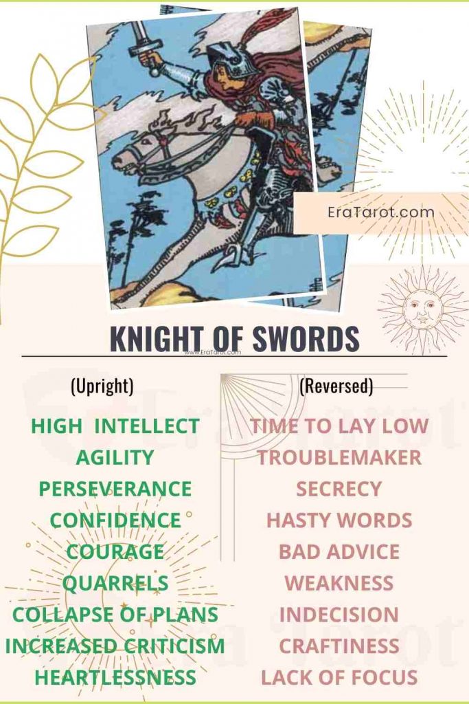 Knight of Swords: Meaning, Reversed , Yes and No, Love Life