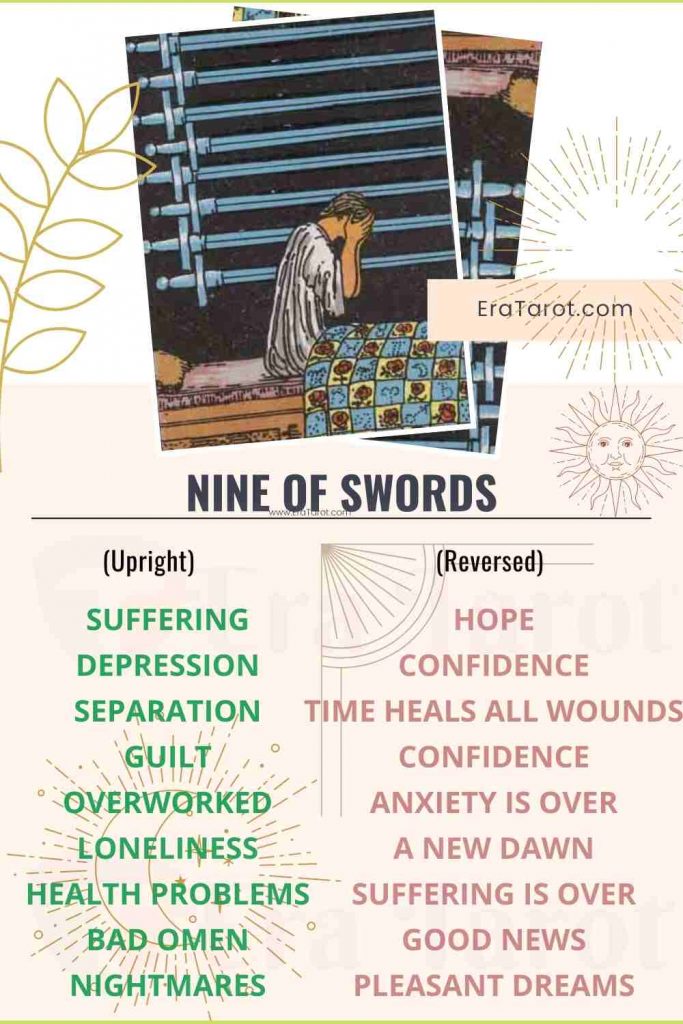 Nine of Swords: Meaning, Reversed , Yes and No, Love Life