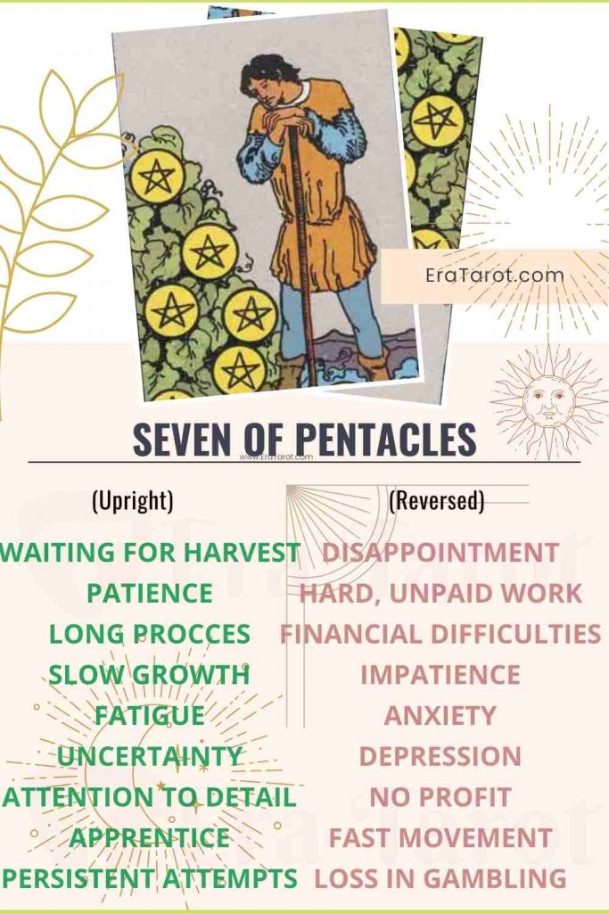 Seven of Pentacles: Meaning, Reversed , Yes and No, Love Life