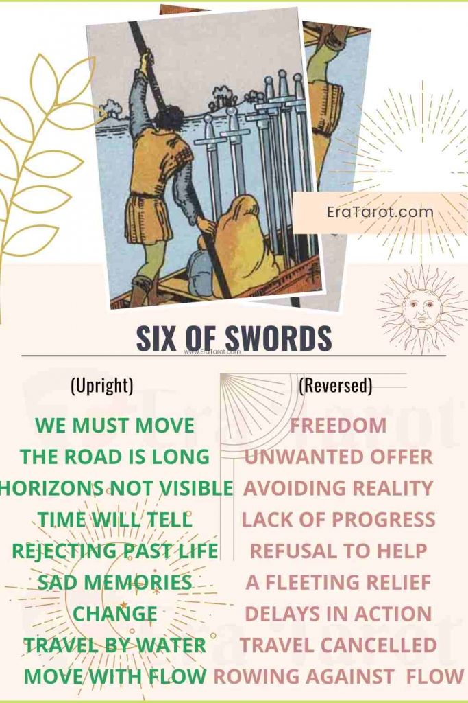 Six of Swords: Meaning, Reversed , Yes and No, Love Life