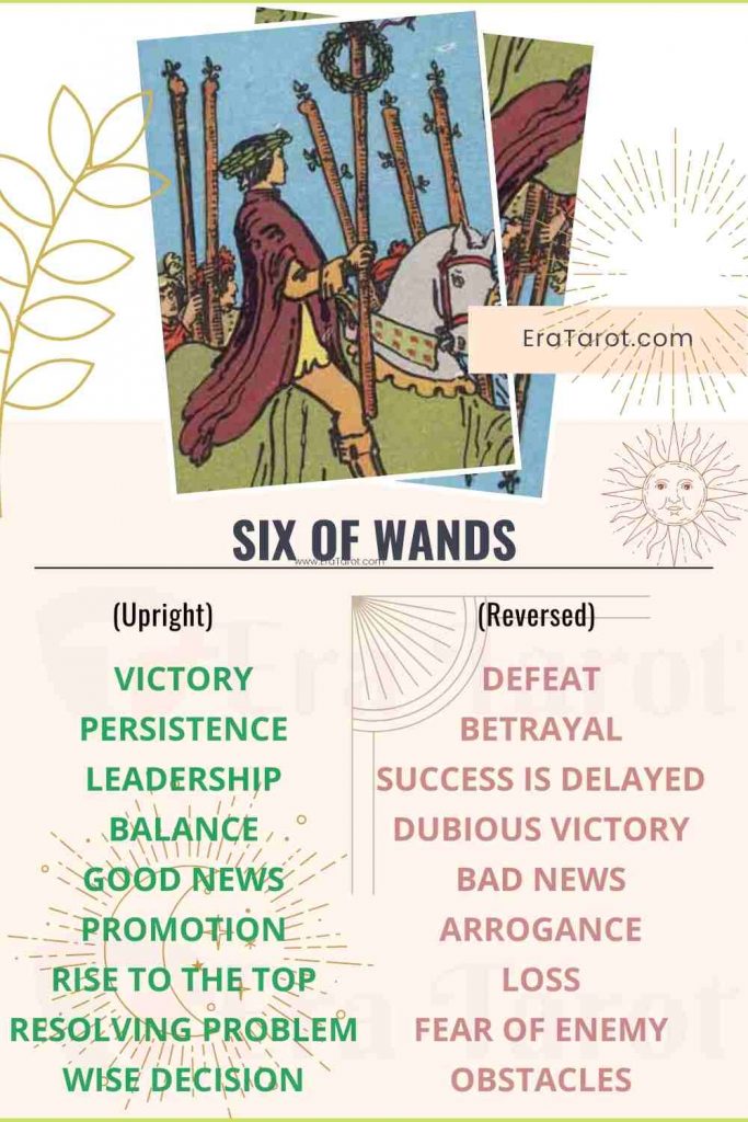 Six of Wands: Meaning, Reversed , Yes and No, Love Life