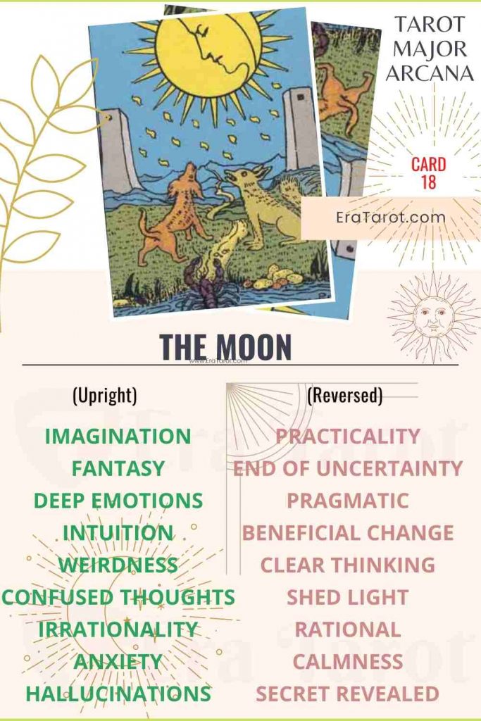 The Moon: Meaning, Reversed , Yes and No, Love Life (Major Arcana Card 18)