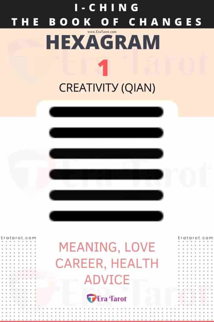 i ching hexagram 1 Creativitу (Qian) meaning, love, career, health, advice