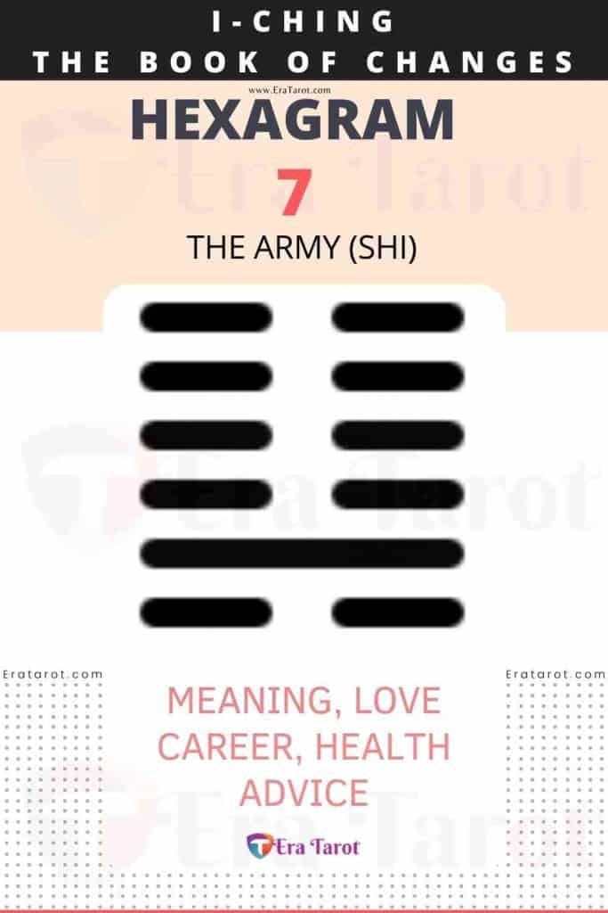 i ching hexagram 7 - The Army (shi) meaning, love, career, health, advice