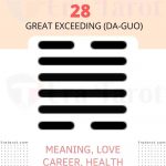 i ching hexagram 28 - Great Exceeding (da-guo): meaning, love, career, health, advice