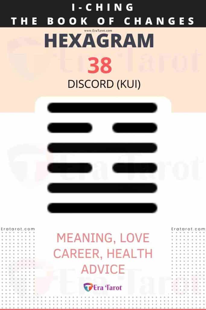 i ching hexagram 38 - Discord (kui) meaning, love, career, health, advice