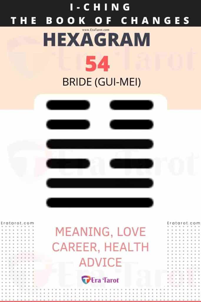 i ching hexagram 54 - Bride (gui-mei) meaning, love, career, health, advice