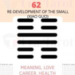 i ching hexagram 62 - Re-development of the small (xiao guo): meaning, love, career, health, advice